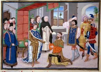 Seventh Crusade: King of France Saint Louis in Nicosia