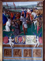 The Martyrdom of Saint James the Major. Miniature from 