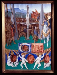 The martyrdom of Saint Peter, miniature from 