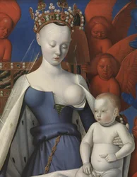 Virgin and Child surrounded by cherubim and seraphim, (detail)