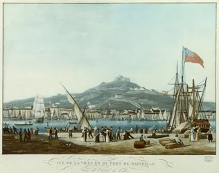 View of the Town and Port of Marseille from the Town Hall, c.1815-30