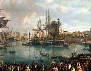 The Port of Brest with a View of Shipping (detail)