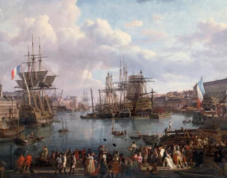 View of the Port of Brest in the 18th Century (detail)
