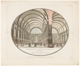 Interior of the Palace of Justice in Paris