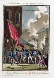 Marquis Bernard Rene Jordan de Launay (1740-89) Governor of the Bastille Conducted to the Hotel de Ville on 14th July 1789