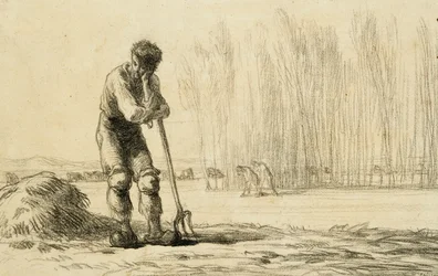 Peasant Leaning on a Pitchfork