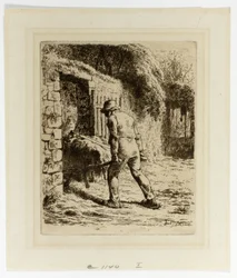 Peasant with a Wheelbarrow