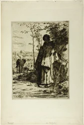 The Shepherdess Knitting