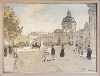 Institut de France in Paris around 1898