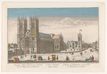 View of Westminster Abbey and St Margaret