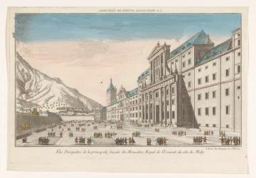 View of the El Escorial Monastery Complex Near Madrid from the South Side