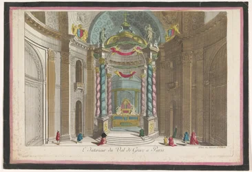 View of the Interior of the Val-de-Grâce Church in Paris