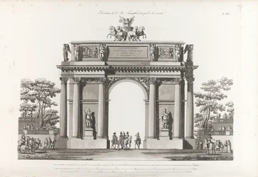 Triumphal Arch. From: Recueil des façades des principaux monuments construits à St.-Pétersbourg, 180