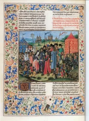 French King Charles VI Gives His Daughter Isabelle to His English Cousin Richard II
