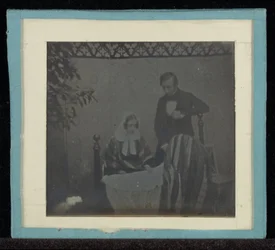 Portrait of M. & Mme. Eynard by a Cradle
