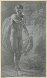 Standing Male Nude with a Cloth, Front View