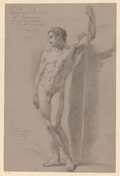 Standing Male Nude, Front View (1st Prize 1776)