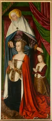 Anne de Beaujeu and Her Daughter Suzanne, with Sainte Anne (detail)