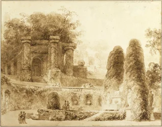 Roman Park with Fountain, 1774