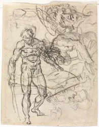 Figure Studies, verso, c. 1761