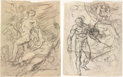 Orpheus and Eurydice (recto); Figure Studies (verso)