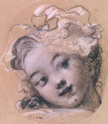 Portrait presumed to be Rosalie, daughter of the artist