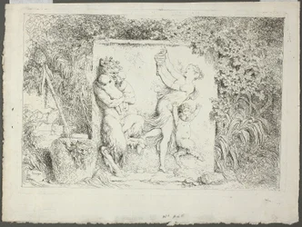 Satyrs Family, from Bacchanales, or Satyrs