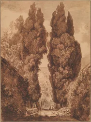 The Avenue of Cypresses at Villa d