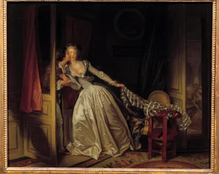 The kiss flies. Jean Honoré Fragonard (1732-1806), 1788. Dimensions: 0.45 x 0.55 m. Hermitage Museum, Saint Petersburg