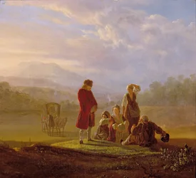 Voltaire Conversing with the Peasants in Ferney