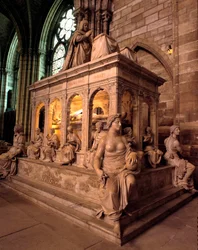 Orant and Liking by Louis XII and Anne de Bretagne Realized by Jean Juste in 1531. Basilica of Saint Denis