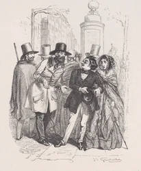 One would be able to blame you for three years if you dropped their hat. from the Little M..., 1843
