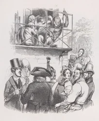 Orangutans from The Complete Works of Béranger, 1836