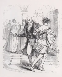 The Fleeing Muse from The Complete Works of Béranger, 1836