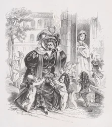The Poor Putti from The Complete Works of Béranger, 1836