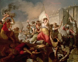 Jeanne Hachette at the Siege of Beauvais in 1472, 1778