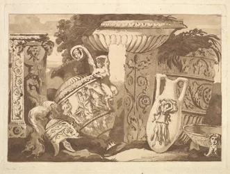 Composition with the Antique Fragments and a Leaning Vase, from Recueil de Compositions, 1782-84