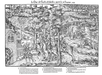 Murder of Francois de Lorraine, Duc de Guise, French Religious Wars, 18 February 1563