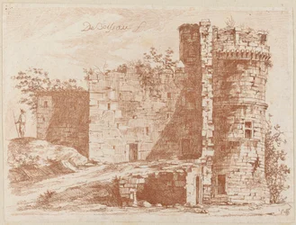 Ruins of an Old Castle at Saint-Chamond, Loire