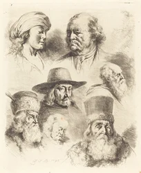 Seven Studies of Heads