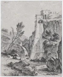 Waterfall after Breenberg, 1764