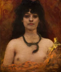 Orientalist Portrait of a Nude Woman