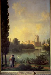 The Castle of Laxembourg, with the Emperor of Austria and Archduchess Marie Louise