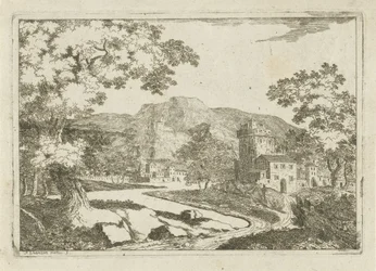 River Landscape with Houses and Towers