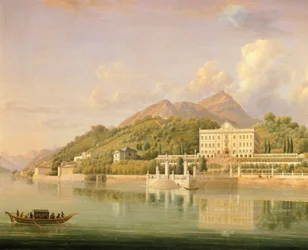 Villa Carlotta in Tremezzo on Lake Como, by Jean Joseph Xavier Bidauld
