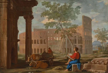 The Colosseum, with an Artist Sketching