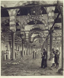 Public Prayer in the Mosque of Amron, from 