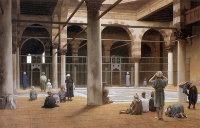Interior of Mosque in 1870 by Jean Leon Gerome
