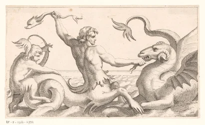 Triton Fighting a Sea Monster