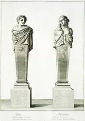 Sculptures depicting Perseus and Andromeda by Louis Lerambert at Versailles